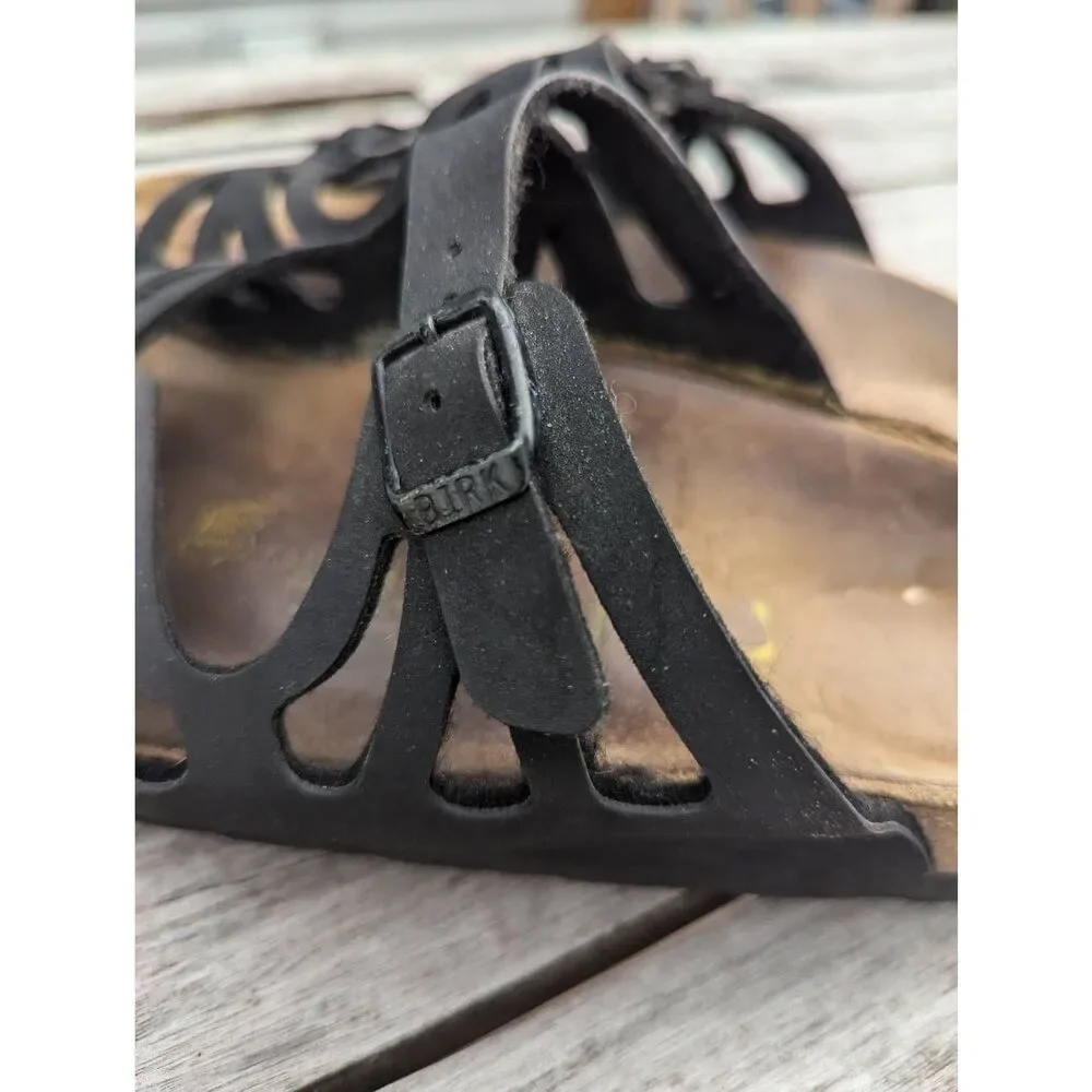 Birkenstock Palermo sandals women's size 6 (37) black double strap comfort - Picture 4 of 8